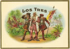 LOS TRES, bronze border