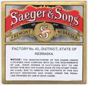 SEAGER & SONS
